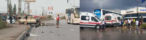 Otobüs, kırmızı ışıkta bekleyen araçları biçti 9 yaralı