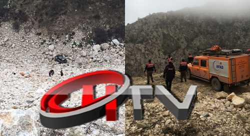 OTOMOBİL KIRKDİLİM YOLUNDA 300 METREDEN AŞAĞI UÇTU