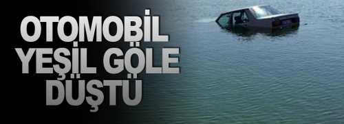 Otomobil Yeşil Göle Uçtu