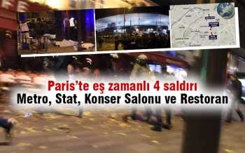 Paris'te silahlı ve bombalı terör saldırıları 165 ölü