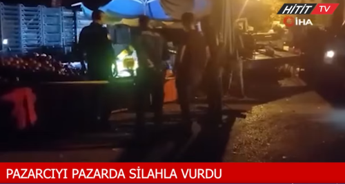 Pazarcıyı Pazarda Silahla Vurdular!