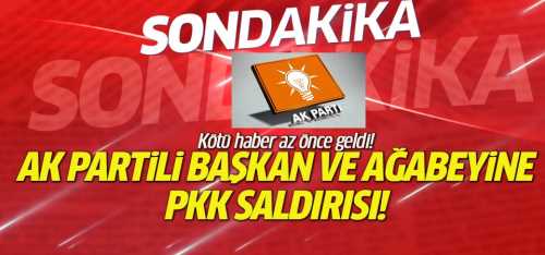 PKK'lılar AK Partili başkanı ve kardeşini vurdu! 