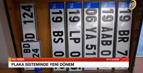 PLAKA SİSTEMİNDE YENİ DÖNEMDE ÜÇ HARFE GEÇİYORUZ