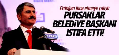 Pursaklar Ak Parti  Belediye Başkanı istifa etti! 