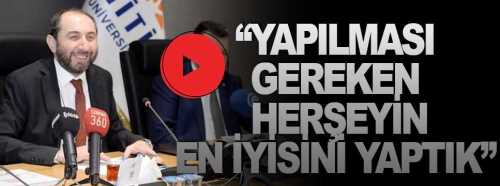 Rektör Reha Metin Alkan son 8 Yılını değerlendirdi