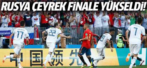 Rusya, Penaltılarla çeyrek finale yükseldi