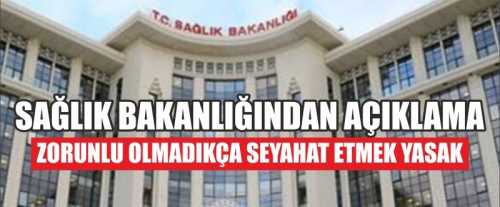 Sağlık çalışanları 'riskli bölgelere' seyahat edemeyecek