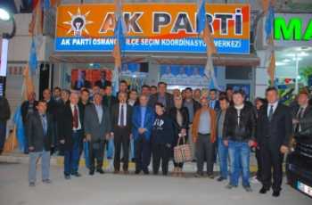 Salim Uslu Osmancık'ta seçim çalışmasında