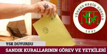 Sandık kurullarının görev ve yetkileri