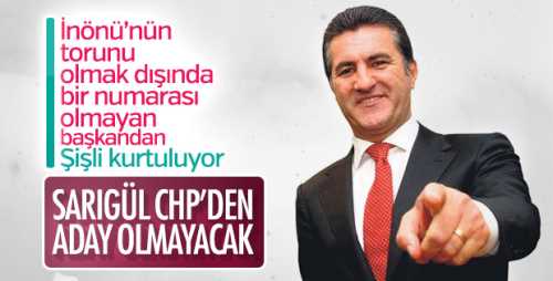 Sarıgül CHP'den istifa etti!