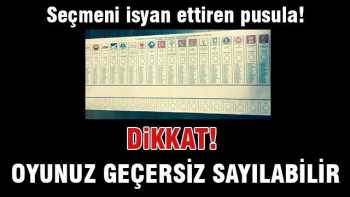 Seçmeni isyan ettiren pusula!