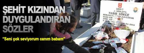 Şehit Kızı sözleriyle duygulandırdı