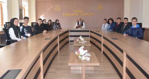 Seyit Ali BÜYÜK İl Öğrenci Meclisini kabul etti 