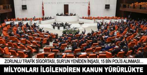 Şimdi "Torba Kanun" yürürlüğe girdi