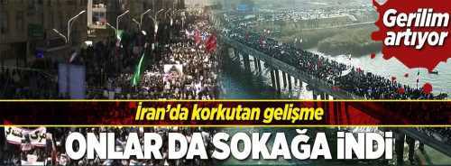 ŞİMDİ REJİM DESTEKÇİLERİDE SOKAĞA ÇIKTI