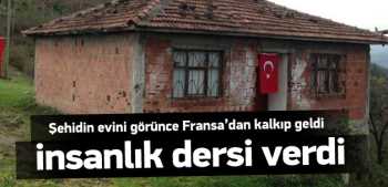 Sıva ustası şehit ailesine evini bağışladı