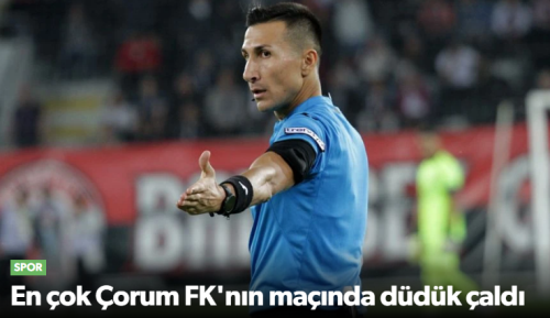 Sivasspor–Arca Çorum FK Maçının Hakemi Belli Oldu