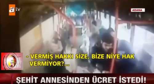 ŞOFÖR, ŞEHİT ANNESİNE HAKARET ETTİ