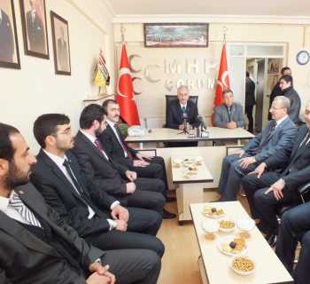 SP ÇORUM BELEDİYE BAŞKAN ADAYI A.CIDIK MHP'YE TAZİYE ZİYARETİNDE BULUNDU 