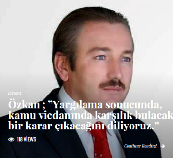 SUNGURLU AK PARTİ İLÇE BAŞKANI ÖZKAN'DAN KINAMA