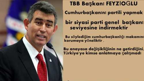 TBB Başkanı Feyzioğlu Çorum'da davanız aslında mahkemede değil il başkanlığında görülecek
