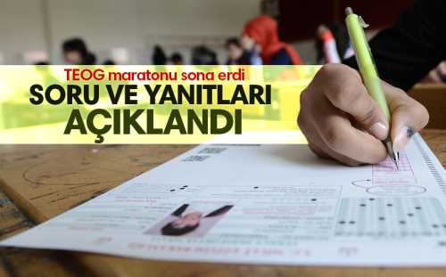 TEOG soruları ve cevapları ne zaman açıklanacak?