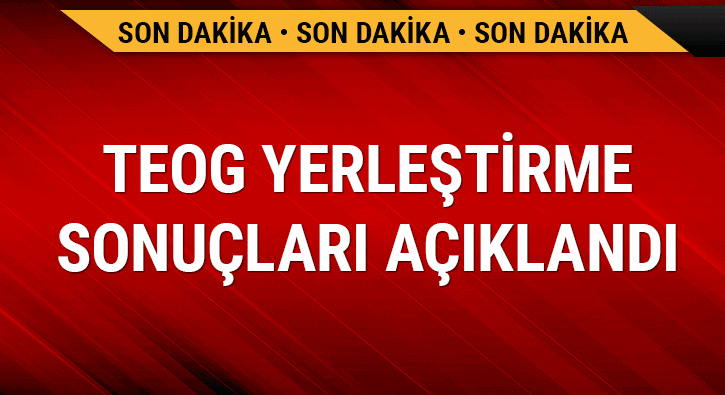 TEOG yerleştirme sonuçları açıklandı