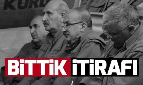 Terör örgütü PKK'dan 'bittik' itirafı