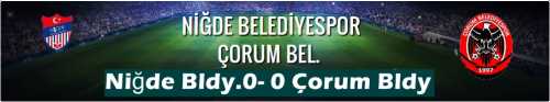 TFF 3.Lig 3.Grup 35. haftasında Niğde Belediyespor ile Çorum Belediye Spor maçı