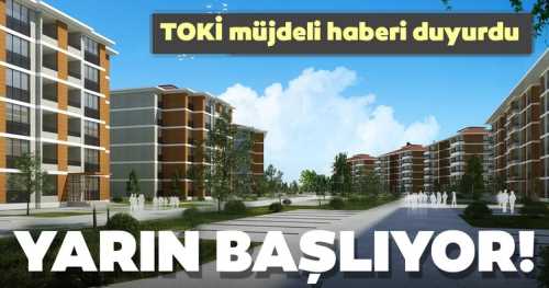  Toki'de 752 konutun kura çekimi yarın