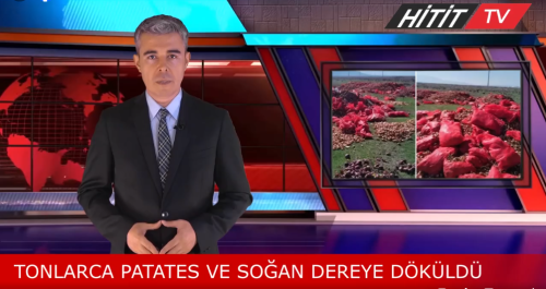 Tonlarca Patetes ve soğan Dere Kenarına Döküldü