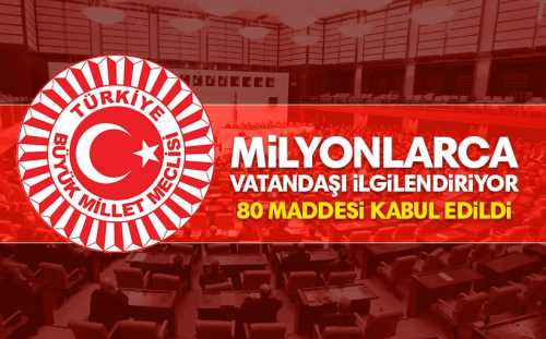 Torba Kanunun 80 maddesi, kabul edildi