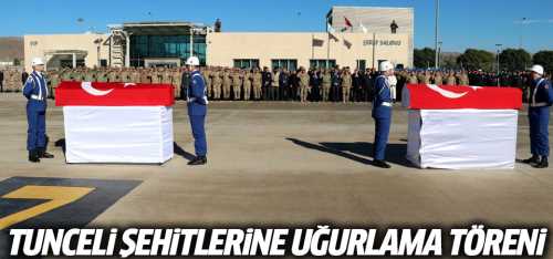 Tunceli şehitlerine son görev