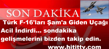 Türk F-16'ları Şam'a Giden Uçağı Acil İndirdi