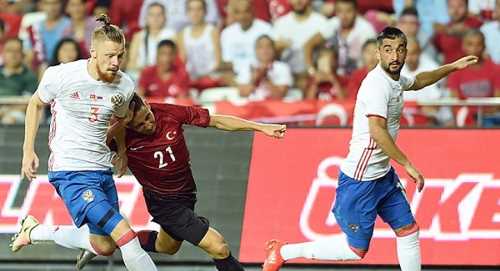 Türkiye 0-0 Rusya maçı golsüz bitti