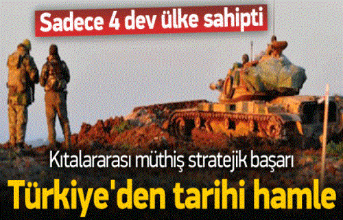 Türkiye'den yeni müthiş stratejik başarı