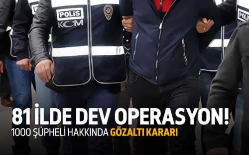 Türkiye genelinde Emniyet'te FETÖ operasyonu başladı