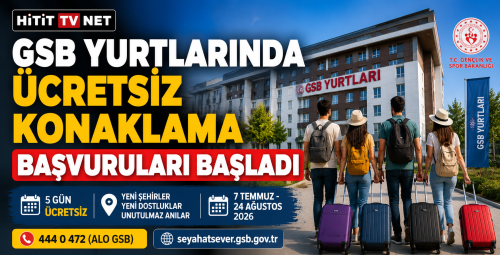 Ücretsiz Konaklama Dönemi Başlıyor! GSB Yurtları Gençlere 5 Gün Ücretsiz Açılıyor