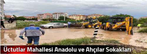 Üctutlar Mahallesi Anadolu ve Ahçılar  Sokakları çamurdan temizlendi