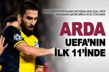 UEFA'nın ilk 11'inde bir Türk sporcu