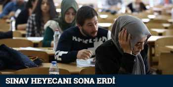 Üniversite Sınav heyecanı sona erdi