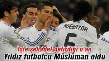 Ünlü futbolcu müslüman oldu