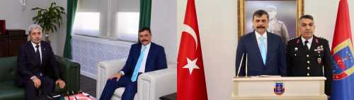 Vali Çiftçi’den, Gülser ve Uzunoğlu’na kutlama ziyareti