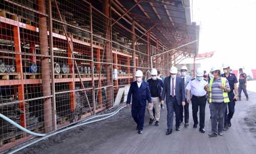 Vali Çiftçi Maden Ocağında İncelemelerde bulundu