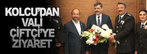 Vali Mustafa Çiftçi Emniyet müdürünü kabul etti