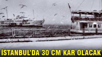 Valilik uyardı İstanbul'da 30 cm kar olacak