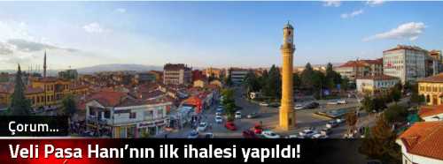 Veli Paşa Hanı’nın ilk ihalesi yapıldı