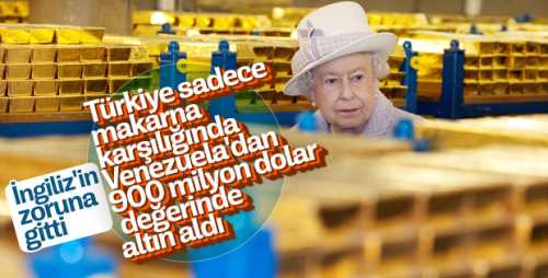 Venezuela altınlarını İngiliz'in zoruna gitti