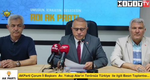 Yakup Alar Terörsüz Türkiye Yolunda Basın Açıklması!