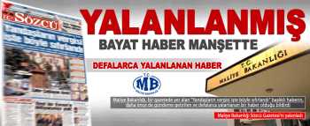 Yalanlanmış Bayat haber manşette